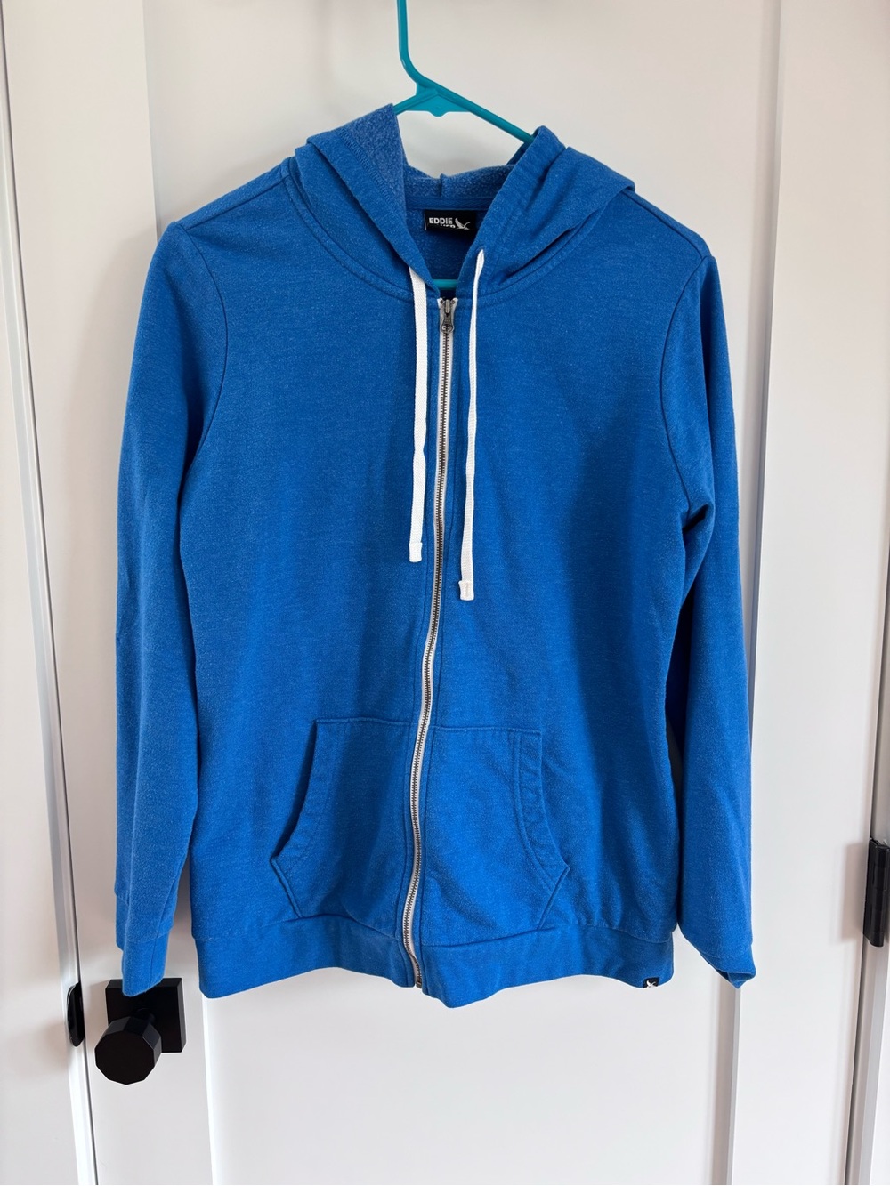 Eddie Bauer Royal Blue Full-Zip Hooded Sweatshirt